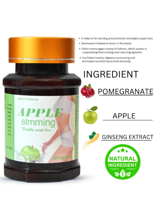 Fitness World Original Apple Slimming Capsules for Weight Loss Management - 2 Packs - Image 5